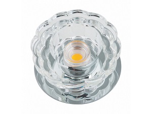 Светильник встраиваемый Fametto/Fiore DLS-F301 10W CHROME/CLEAR 75мм LED фото Светильник встраиваемый Fametto/Fiore DLS-F301 10W CHROME/CLEAR 75мм LED картинка